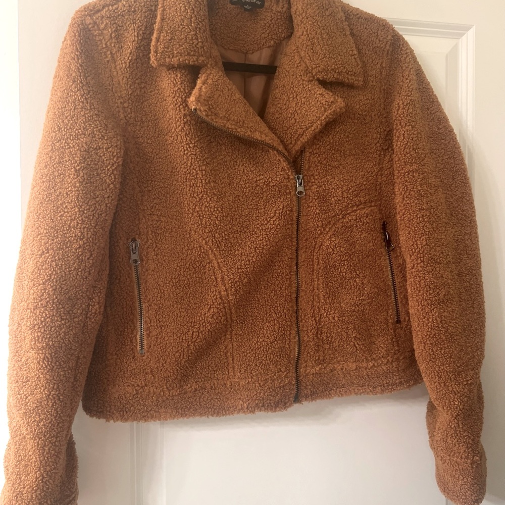 Camel color motor jacket